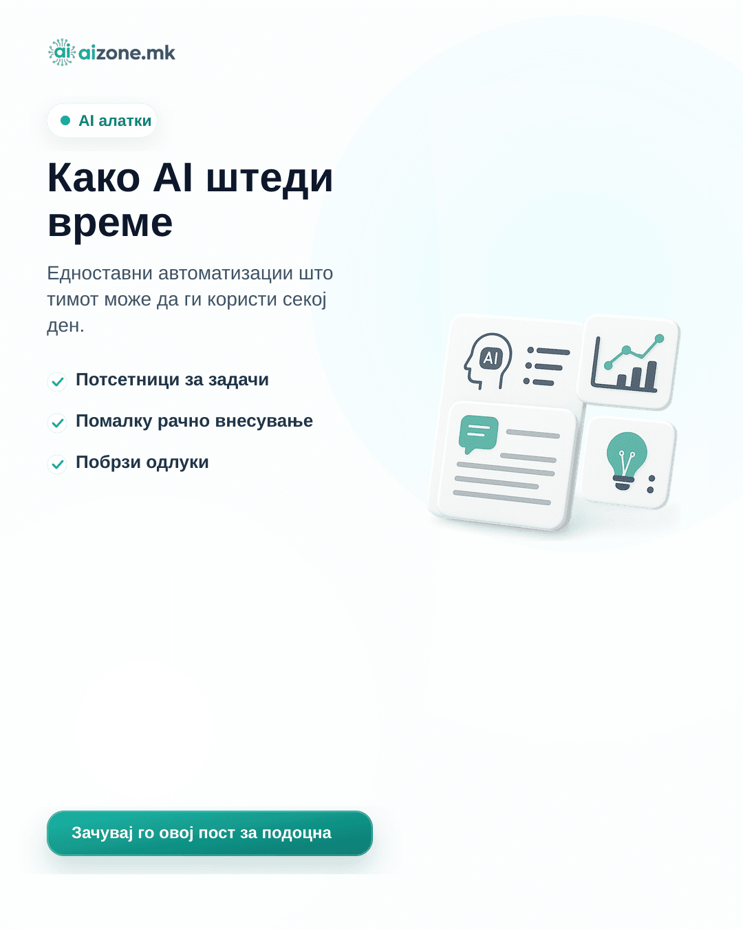 Како AI штеди време